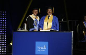 Pierre Karl Péladeau reçoit un doctorat honoris causa de l’Université de Montréal