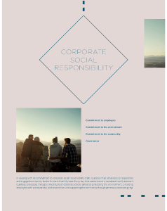 Rapport de responsabilité sociale d’entreprise (anglais).