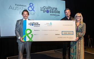 Quebecor is supporting the Autiste & Majeur Foundation with a generous $1 million donation