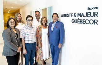 Official opening of Espace Autiste & majeur - Québecor